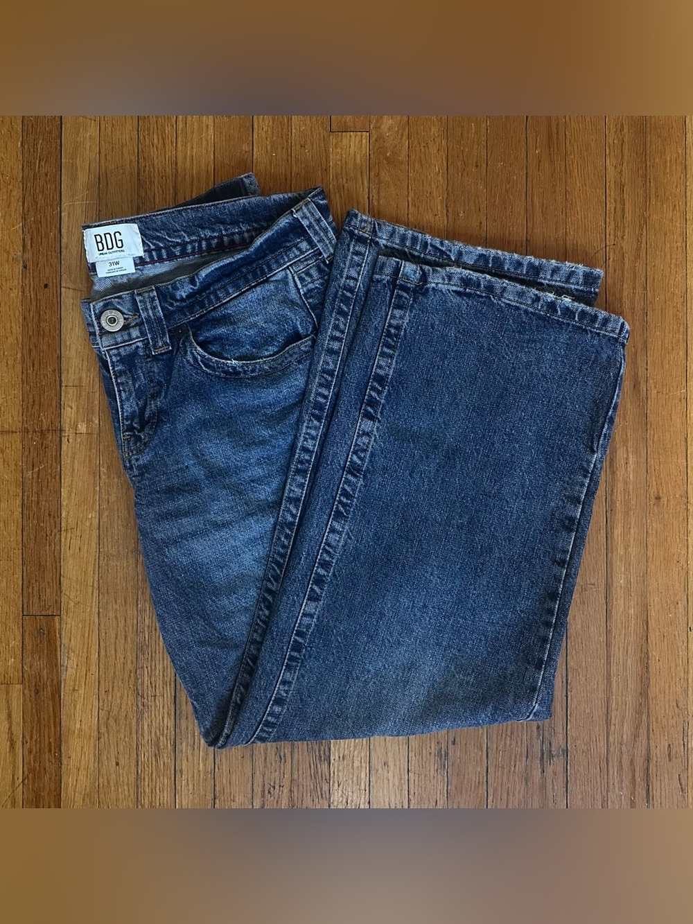 BDG Women’s Kayla Dark Blue Low Rise Jeans